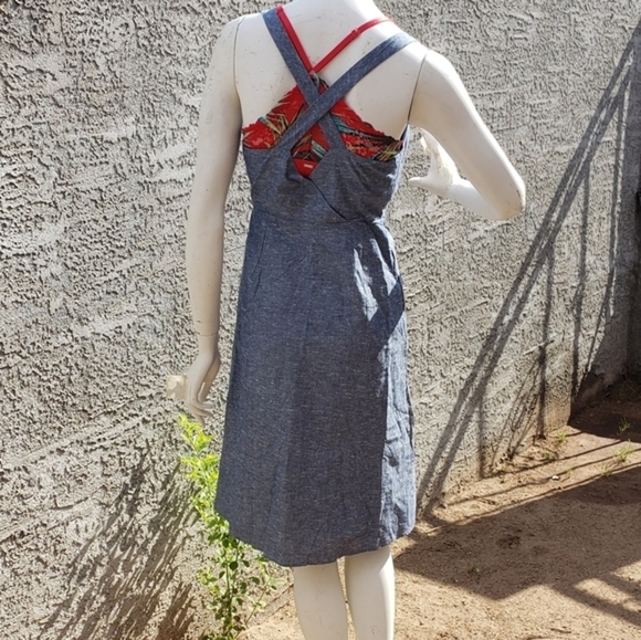 MADEWELL Button Front Chambray Tank Dress - Picture 4 of 9